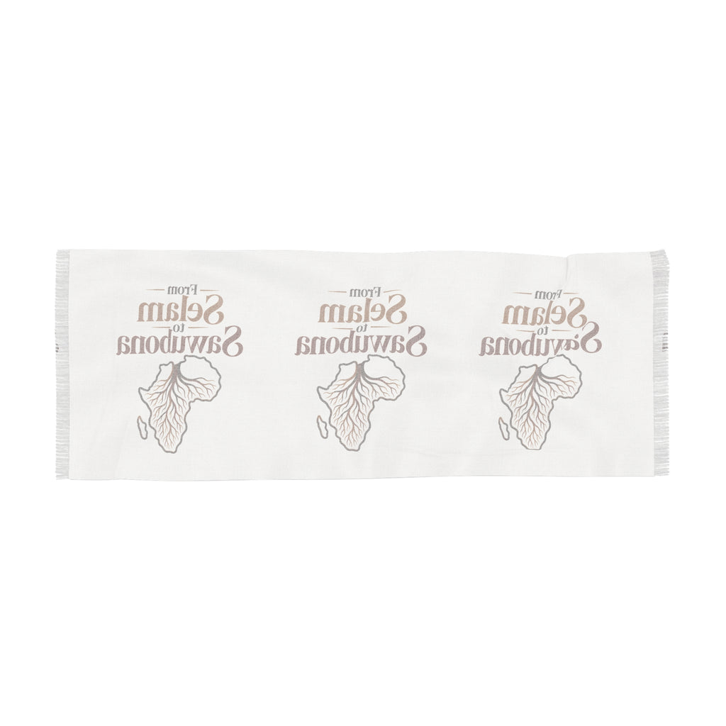 From Selam To Sawubona Africa Silhouette Cotton Scarf Wrap