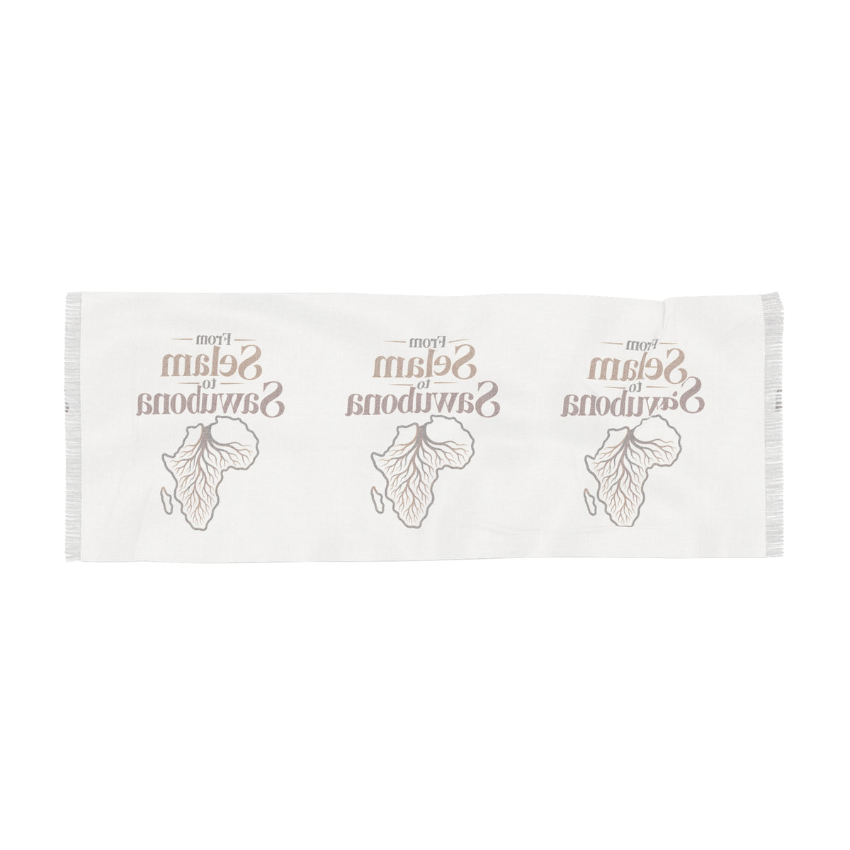 From Selam To Sawubona Africa Silhouette Cotton Scarf Wrap