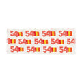 Retro 54 Knit Scarf Lightweight Sheer Polyester Orange Yellow Pattern for Everyday Wear