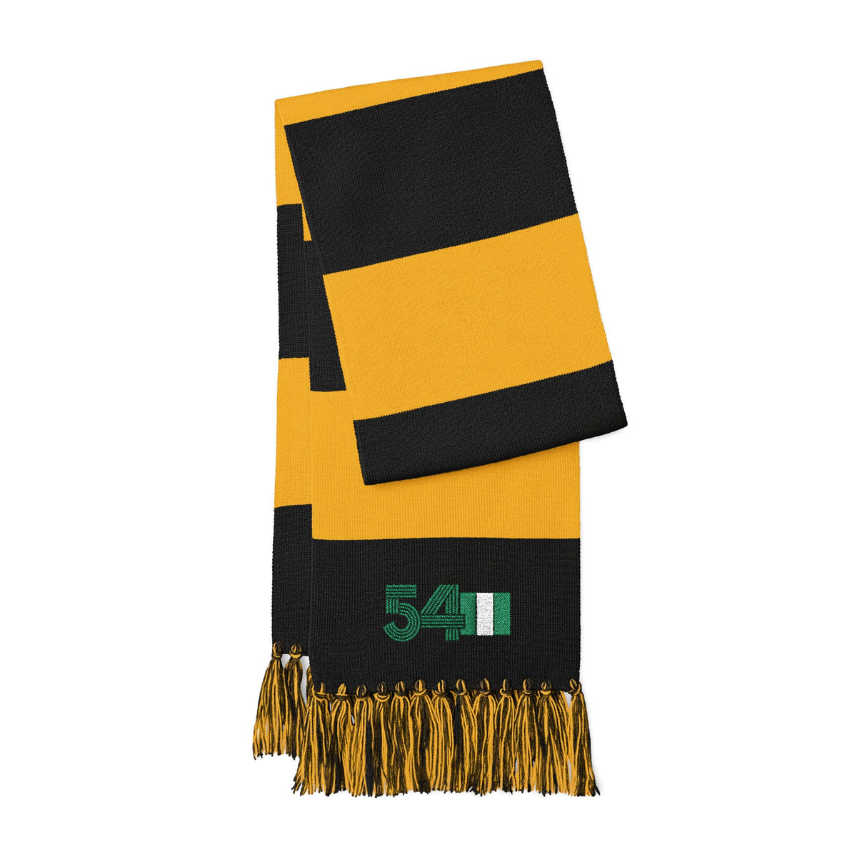 Africa 54 Striped Graphic Scarf Pan African Heritage Fashion Accessory
