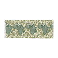 Lightweight Polyester Scarf With Paisley Africa Map And Retro 54 Stripe Accent
