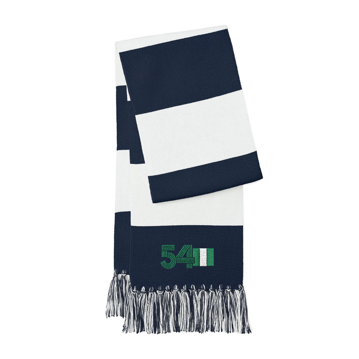 Africa 54 Striped Graphic Scarf Pan African Heritage Fashion Accessory