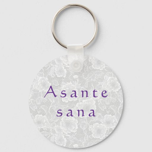 Swahili Asante Sana Lace Keychain - East African Gratitude Gift
