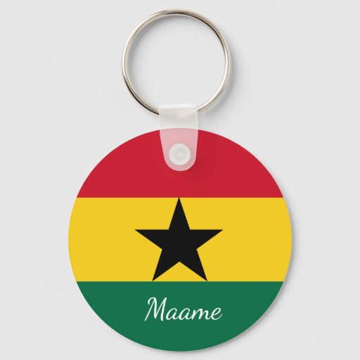 Ghanaian Twi Maame Flag Keychain - Mothers Day Cultural Gift