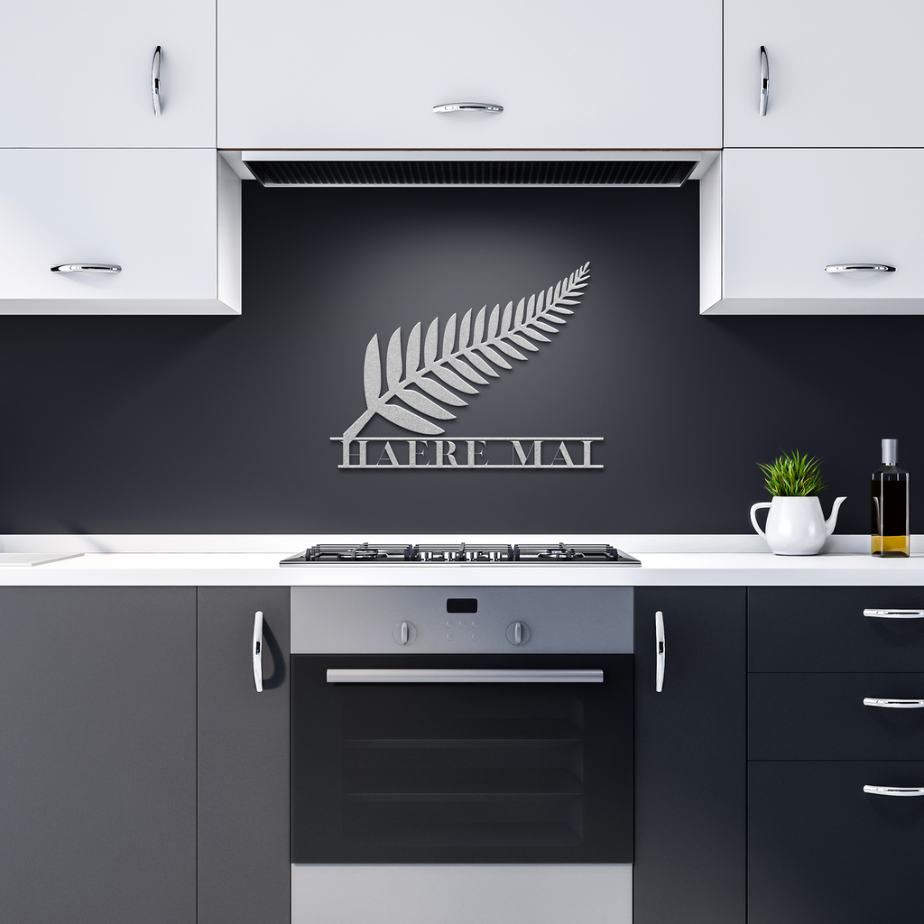 Maori_Welcome_Metal_Sign_Maori_Welc_Silver_Dark_Kitchen_Mockup.png_6046881