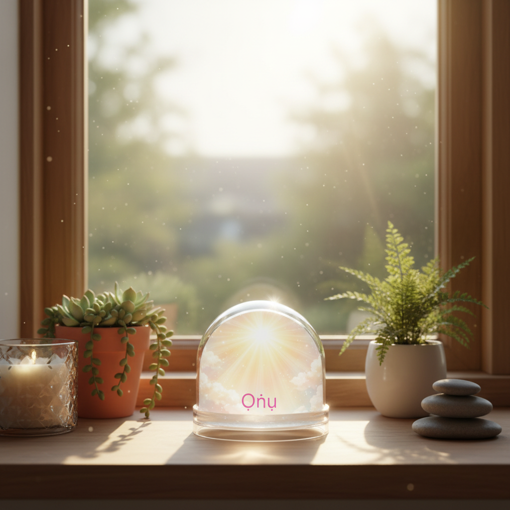 Yoruba "Ọ̀nà" Snow Globe – Path & Journey Meaning Gift