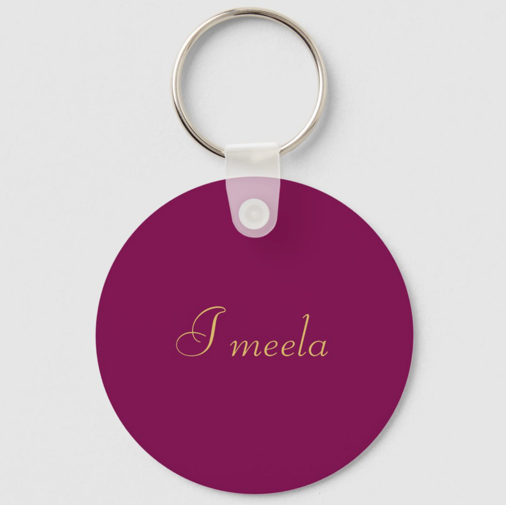 Igbo Wine & Gold Colors Professional Trendy Modern Keychain