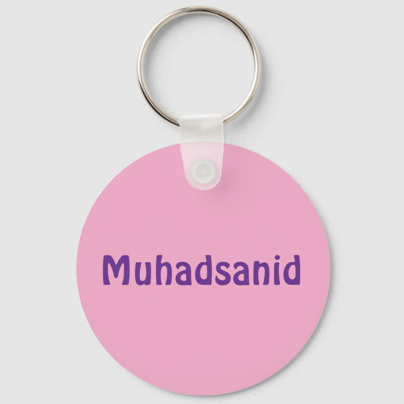 Somali Purple Silver Glitter Girly Monogram Name Keychain