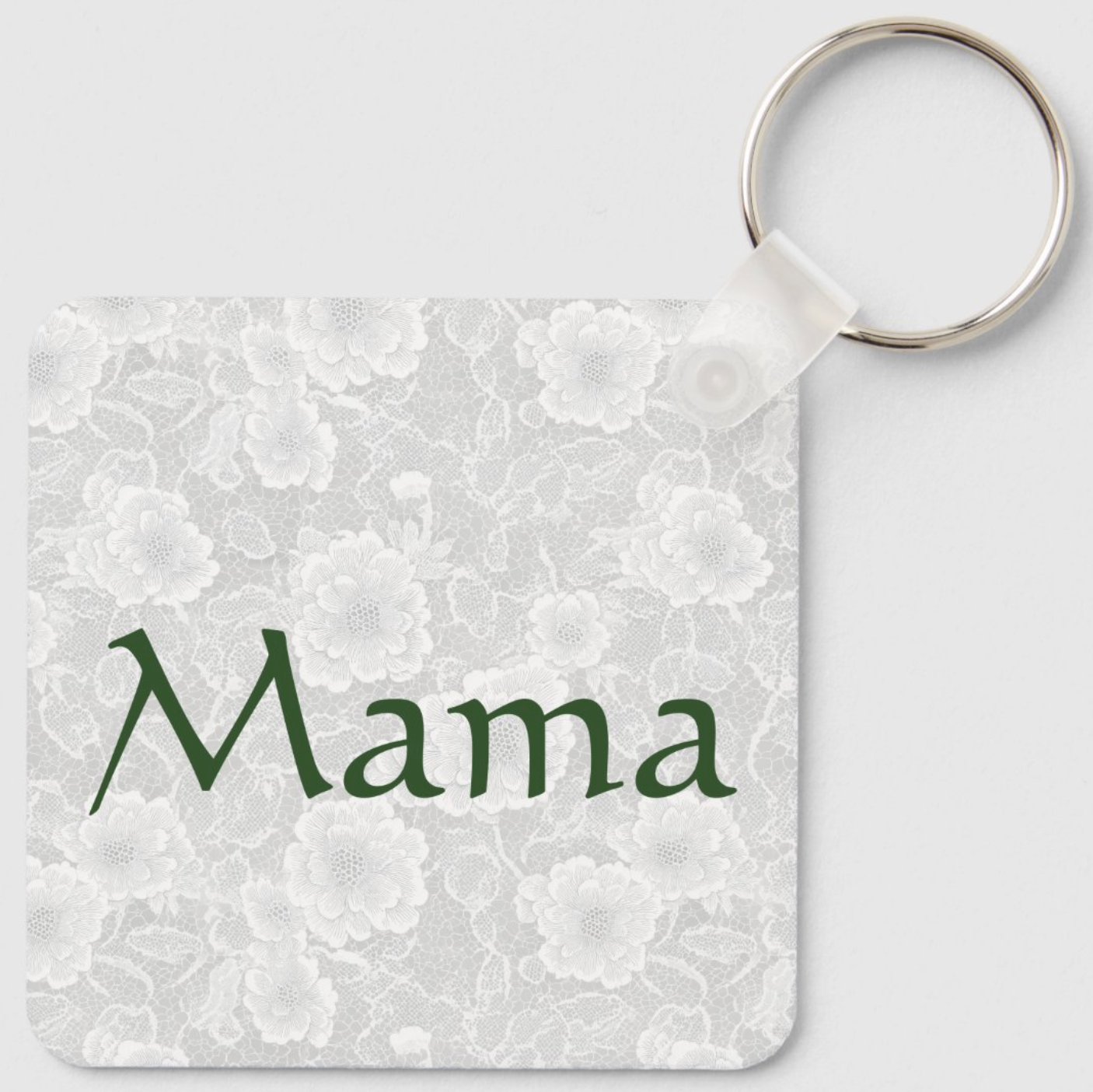 Ma/mama Aluminum Square Keychain (2.25" x 2.25")