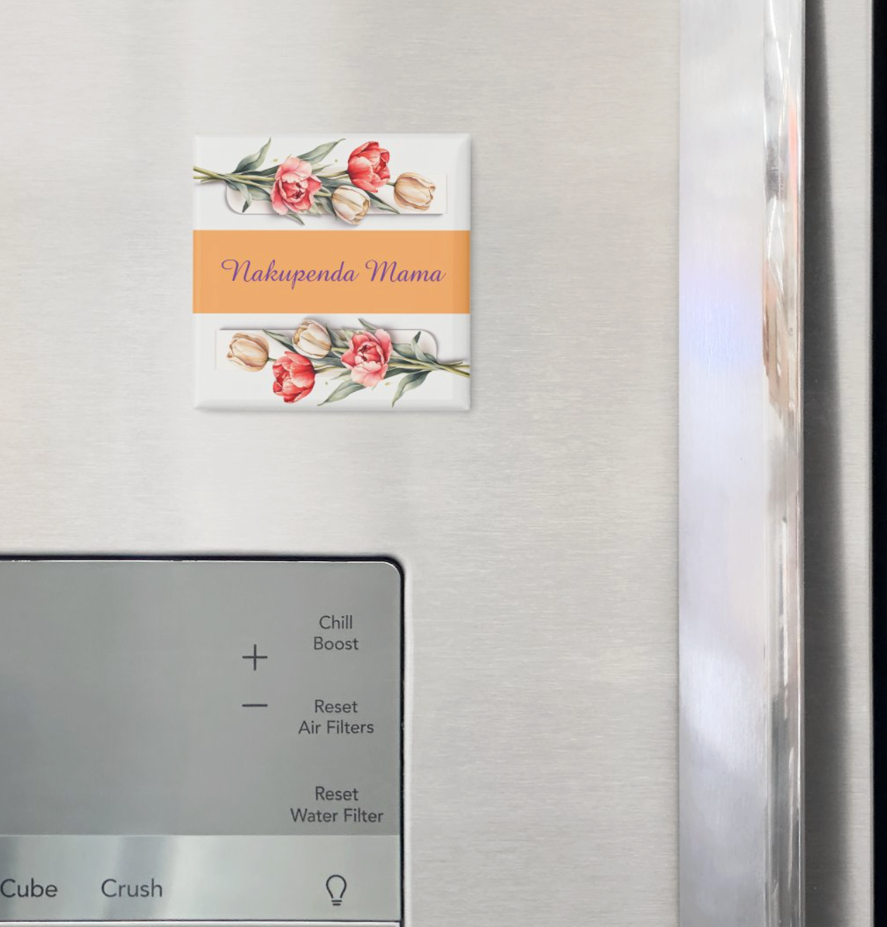 Swahili "Nakupenda Mama" Tulip Magnet