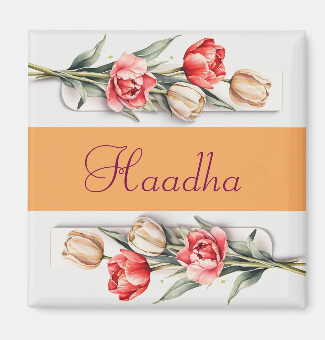 Oromo "Haadha" Tulip Watercolor Magnet