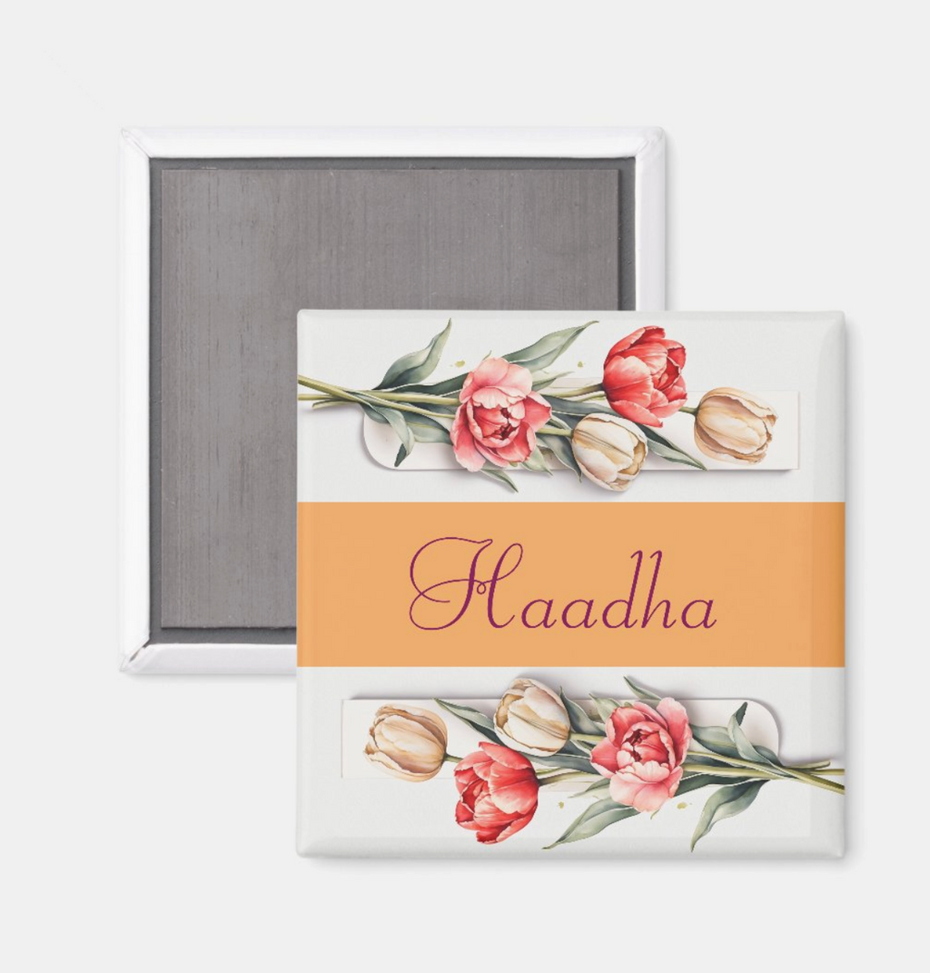 Oromo "Haadha" Tulip Watercolor Magnet