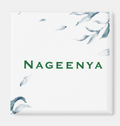 Luganda "Nageenya" Minimal Blue Floral Magnet
