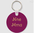 Igbo Wine & Gold Colors Professional Trendy Modern Keychain