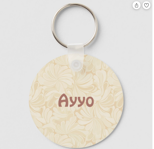 Brushed Metal Rose Gold Pink Glitter Monogram Keychain