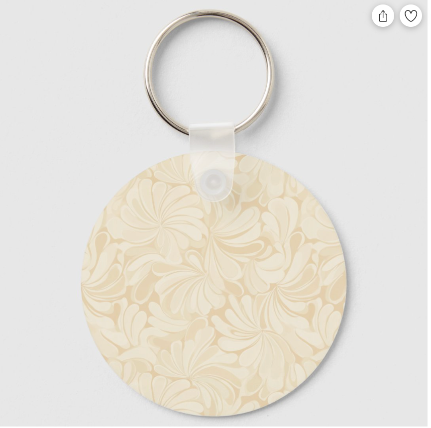 Ma Brushed Metal Rose Gold Pink Glitter Monogram Keychain