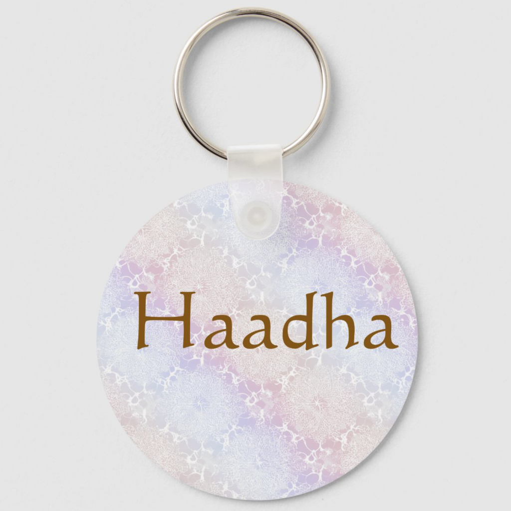Oromo Purple Silver Glitter Girly Monogram Name Keychain (Alt 7)
