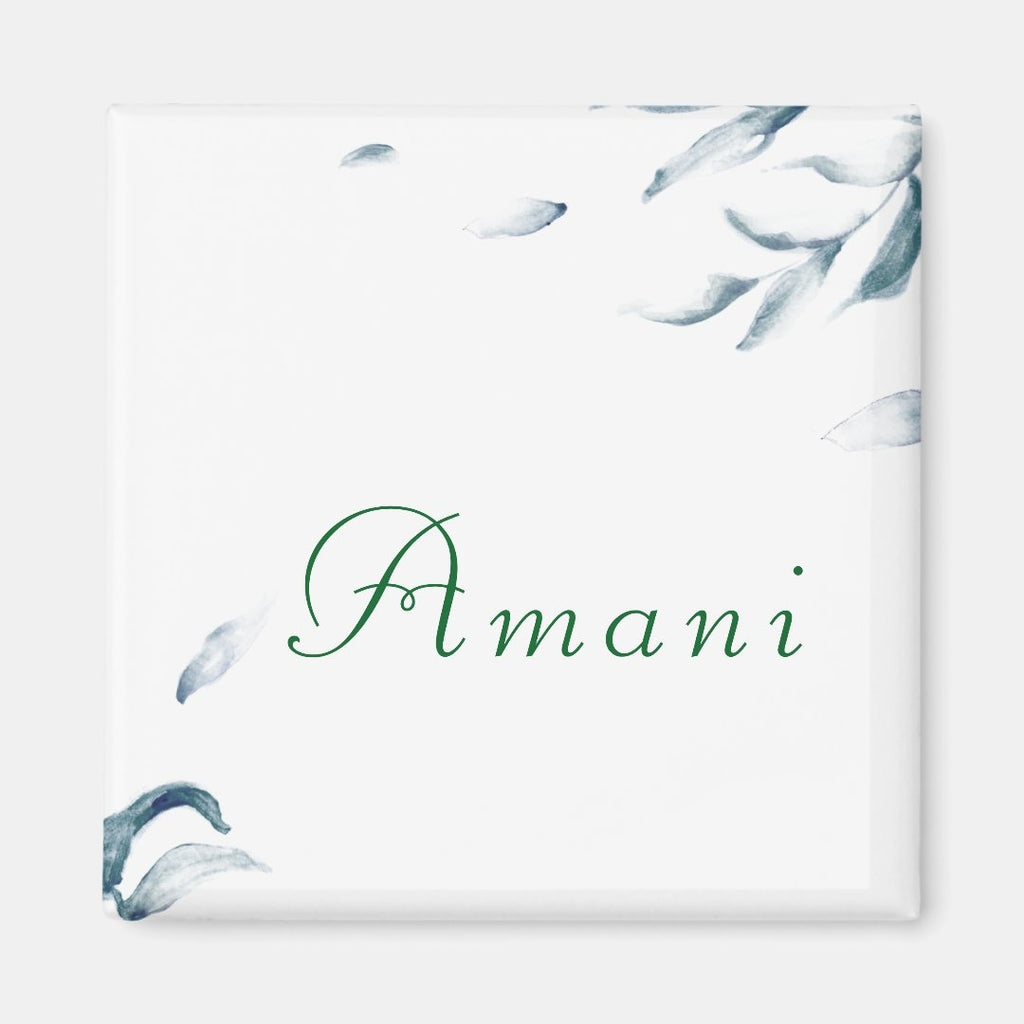 Swahili "Amani" Minimal Floral Magnet