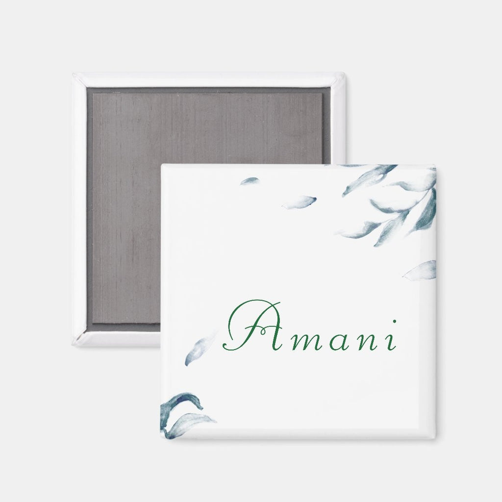 Swahili "Amani" Minimal Floral Magnet