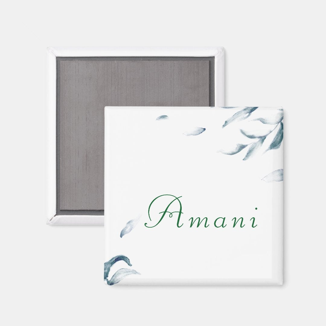 Swahili "Amani" Minimal Floral Magnet