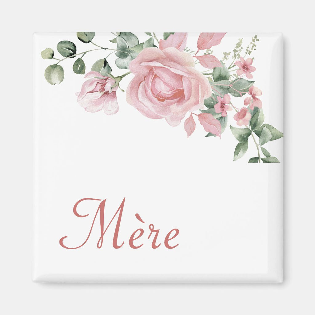 French "Mère" Floral Classic Magnet