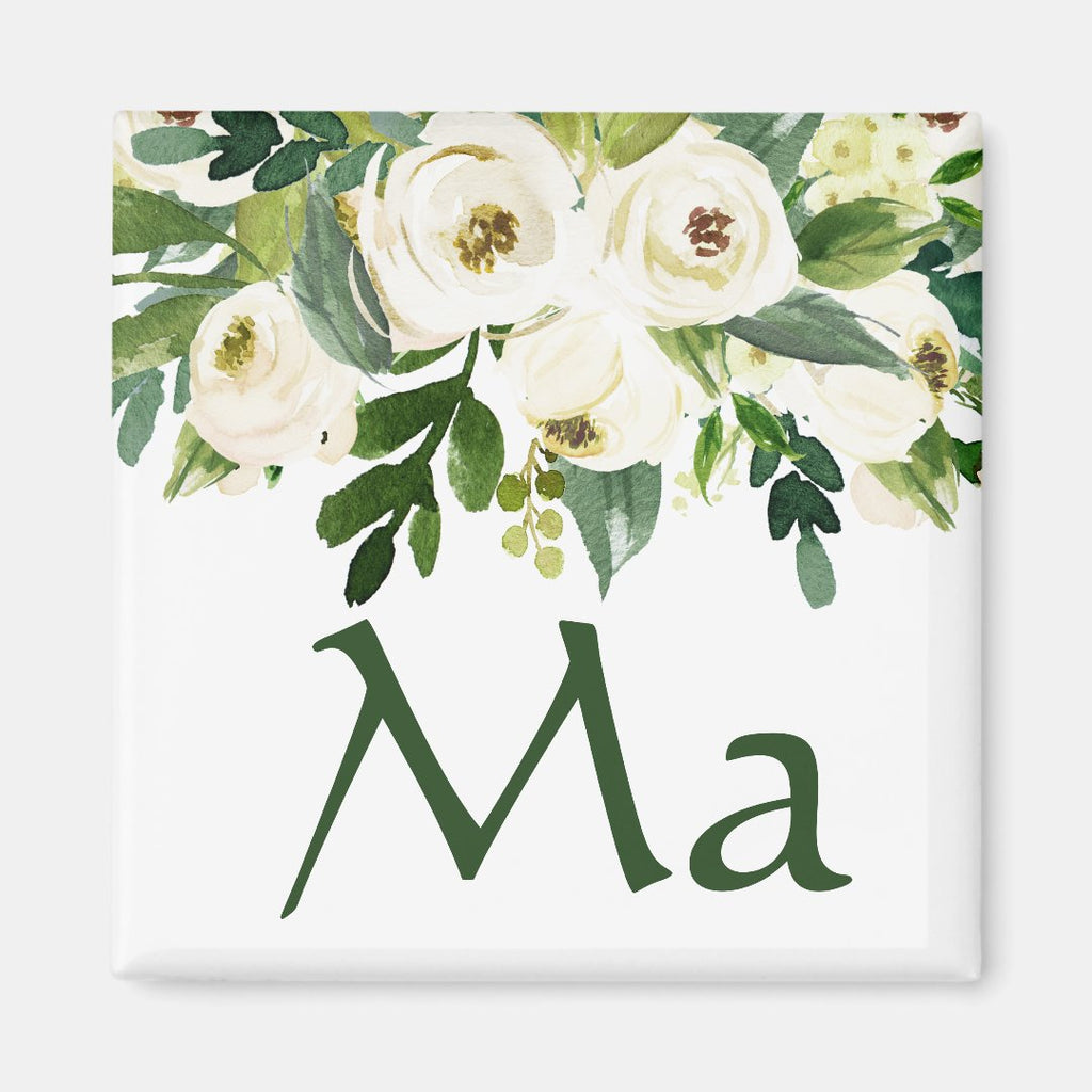 Floral "Ma" Minimal Magnet
